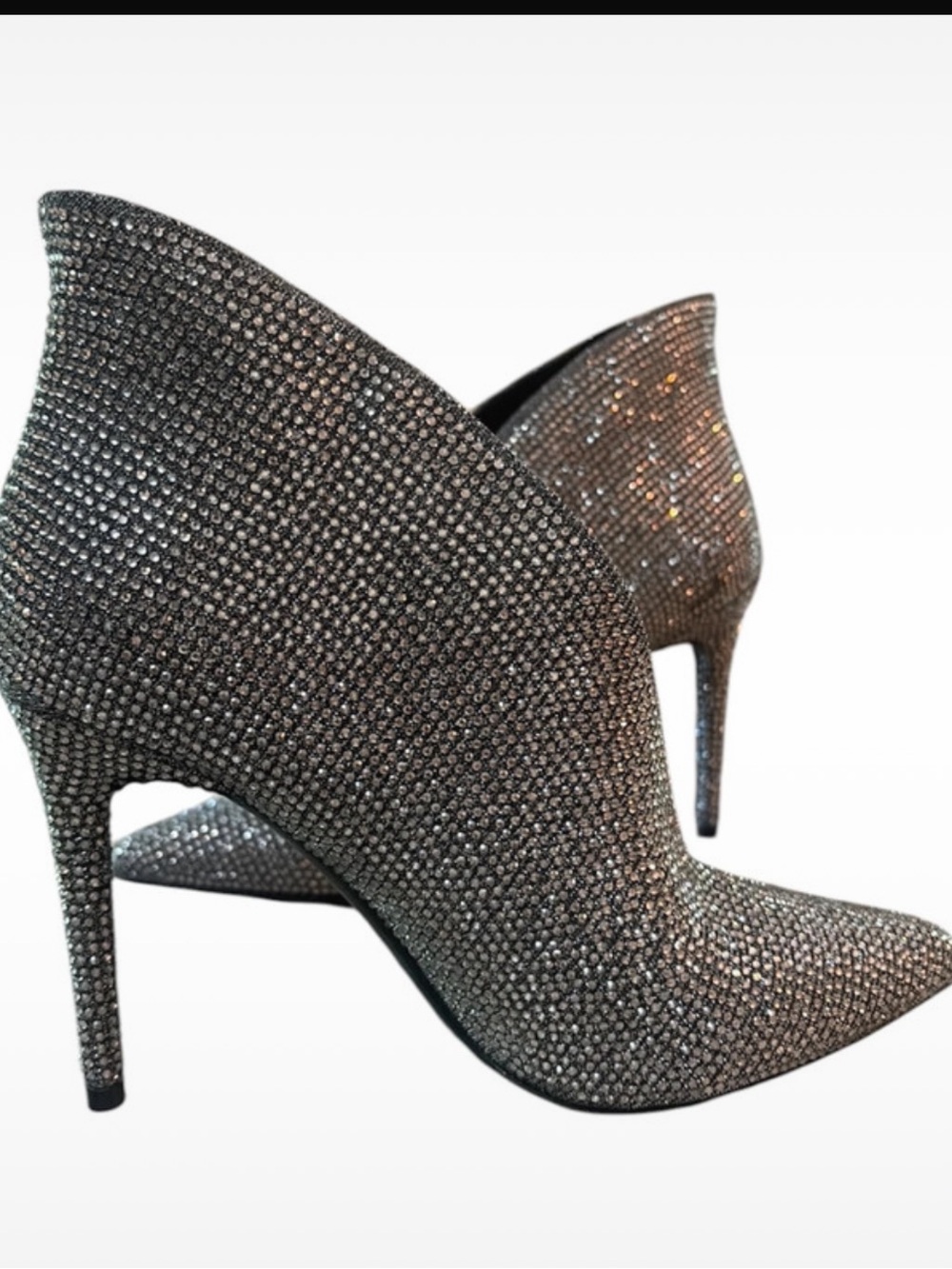JESSICA SIMPSON♦️GLITTER GABOR RHINESTONES BOOT - Picture 3 of 14